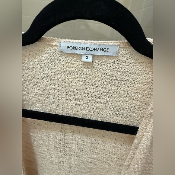 Foreign Exchange Cream Knit Cardigan - Picture 2 of 3